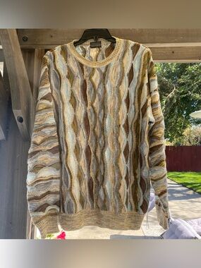 Coogi-Style Made In Italy Knit Sweater SZ L